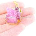 2015 new products natural stone druzy pendant necklace alibaba jewellery